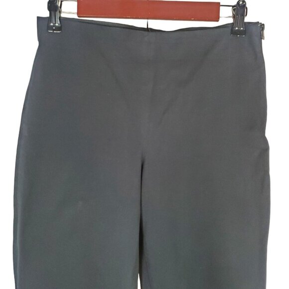 Everlane Womens The Side-Zip Stretch Cotton Pant Size 4 Black Work Ankle Pants - Picture 6 of 16